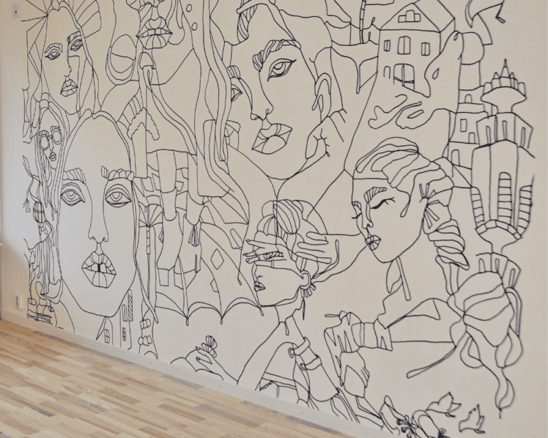 DIY wall mural