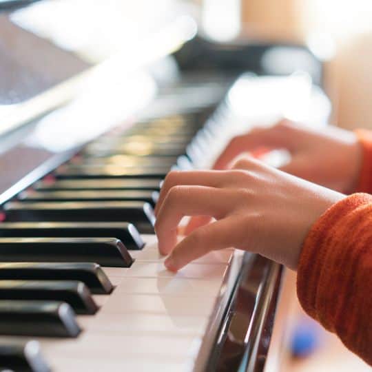 learning piano