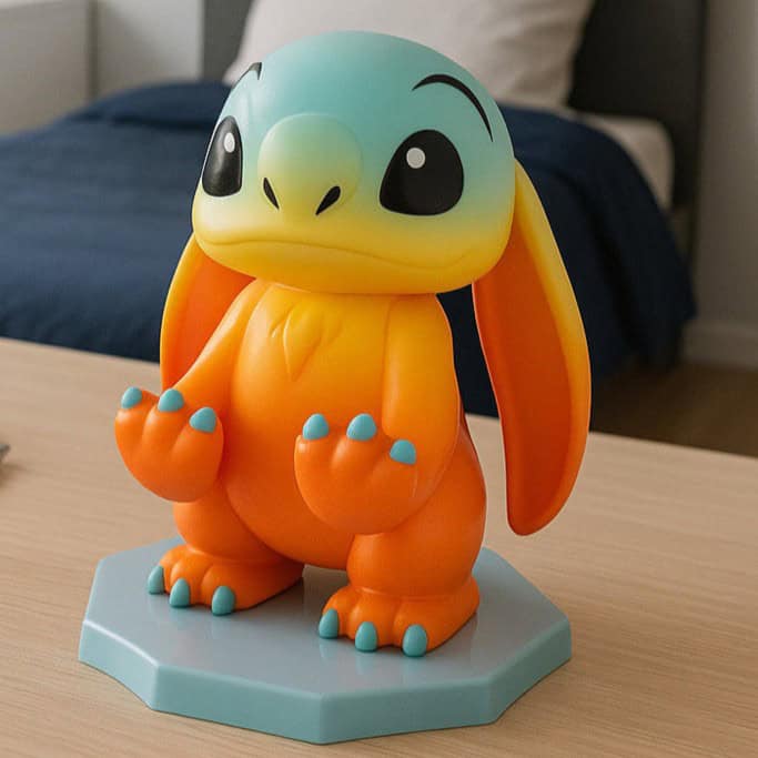 sunset stitch phone stand