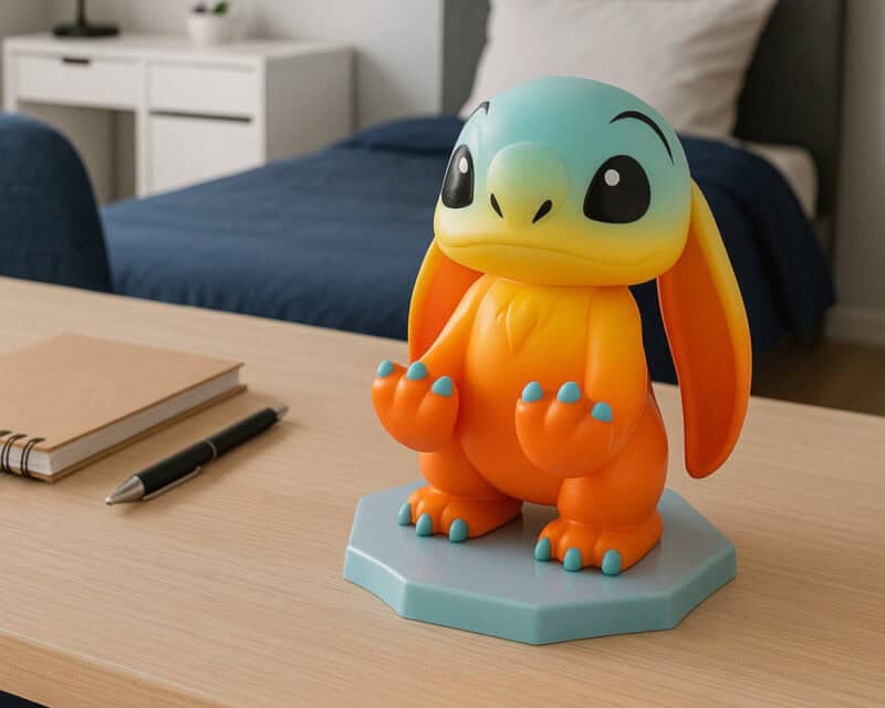 sunset stitch phone stand