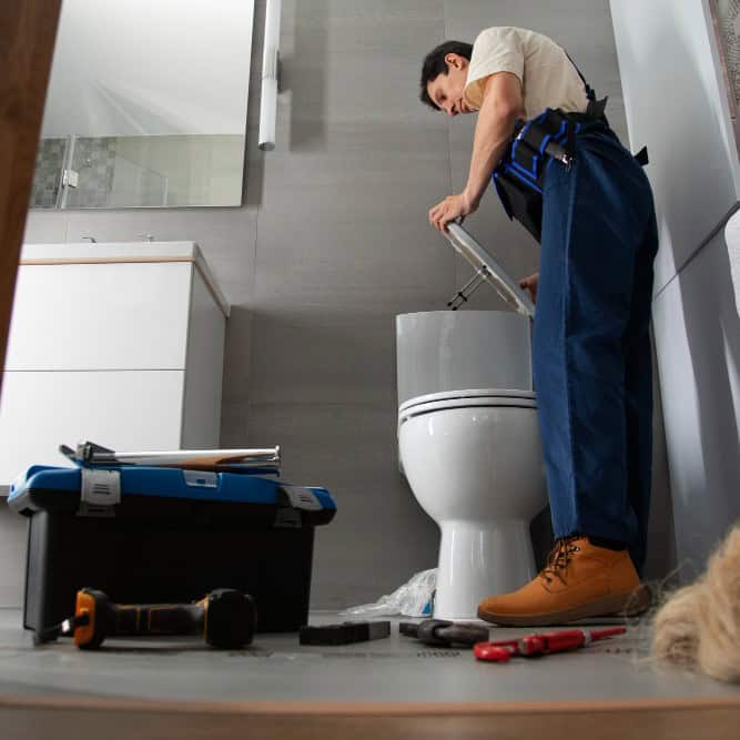 poor toilet installation