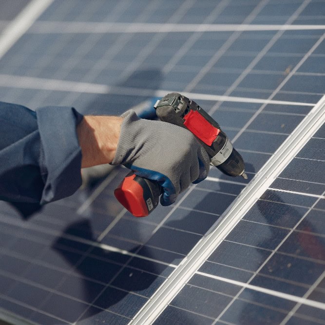 right solar panels