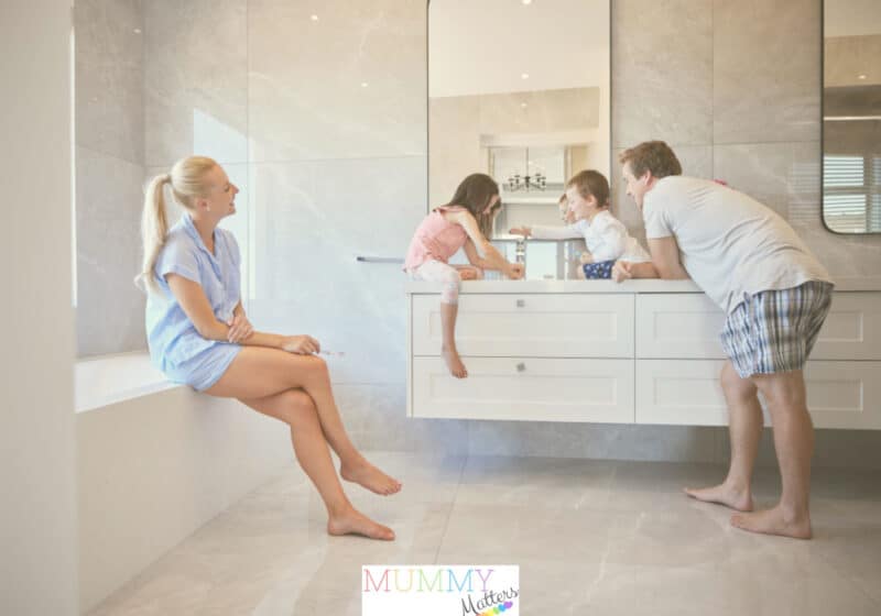 Underfloor heating in bathroom