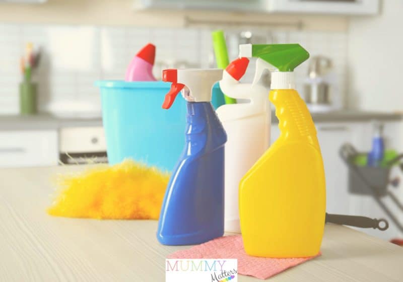 Kitchen cleaning supplies