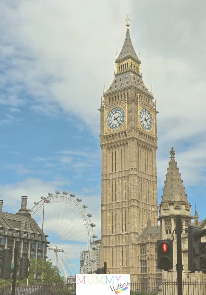 Big Ben and the London Eye