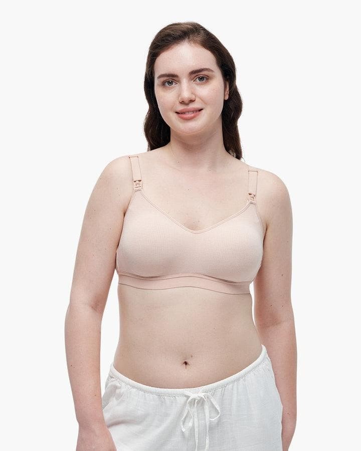 Nursing Bra with Pump Flanges