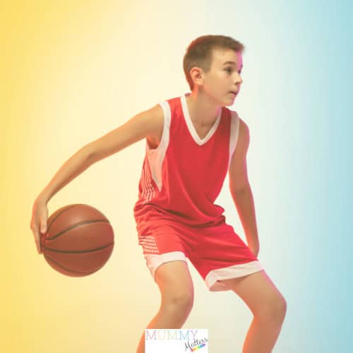 Young basketball players