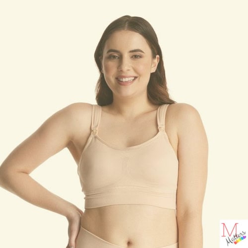 Nursing Bra with Pump Flanges