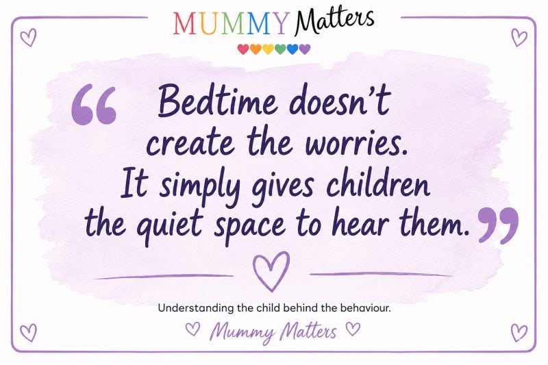 Bedtime doesn't create the worries