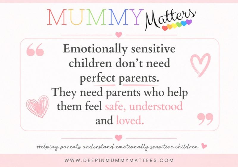 Emotionally sensitive children don't need perfect parents