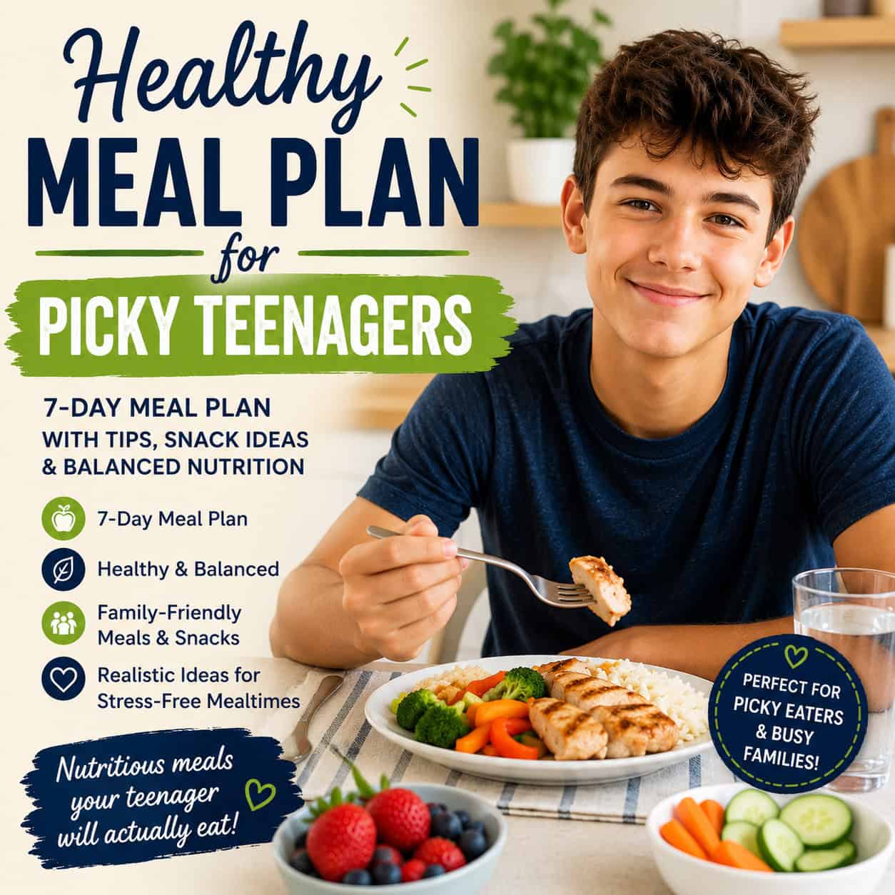 Healthy Meal plan for picky teenagers
