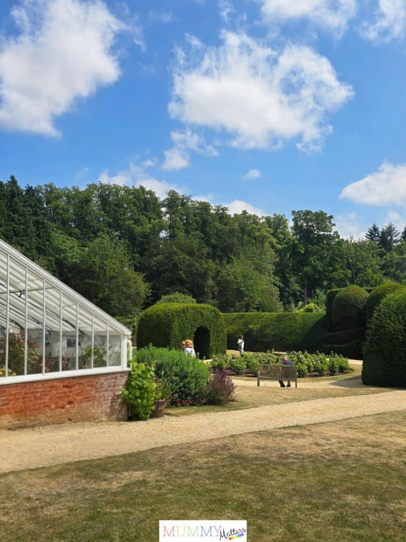 The beautifully maintained Monk's Garden at Highclere Castle.