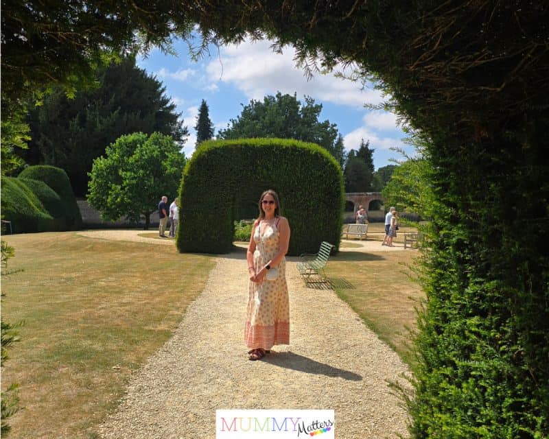 Sabina in Monk's Garden at Highclere Castle