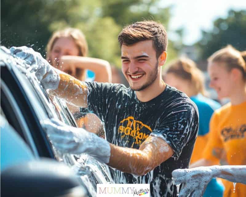 Teens car wash