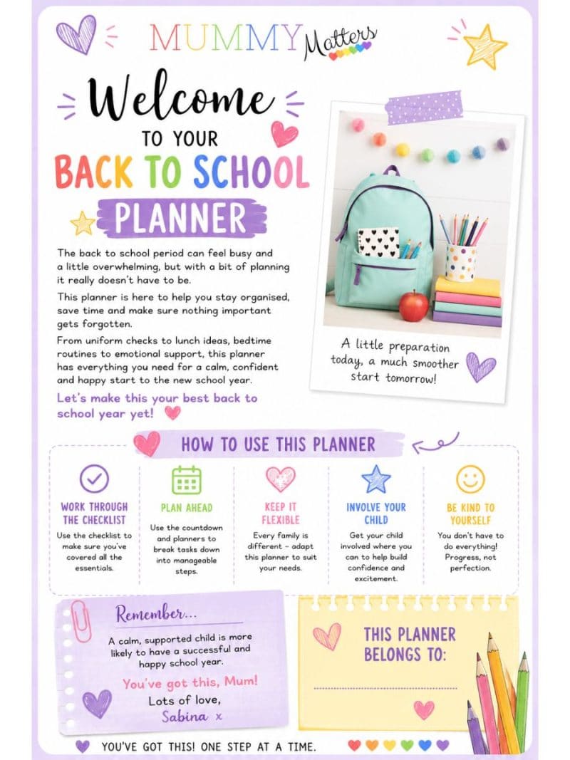 The Ultimate Back to School planner