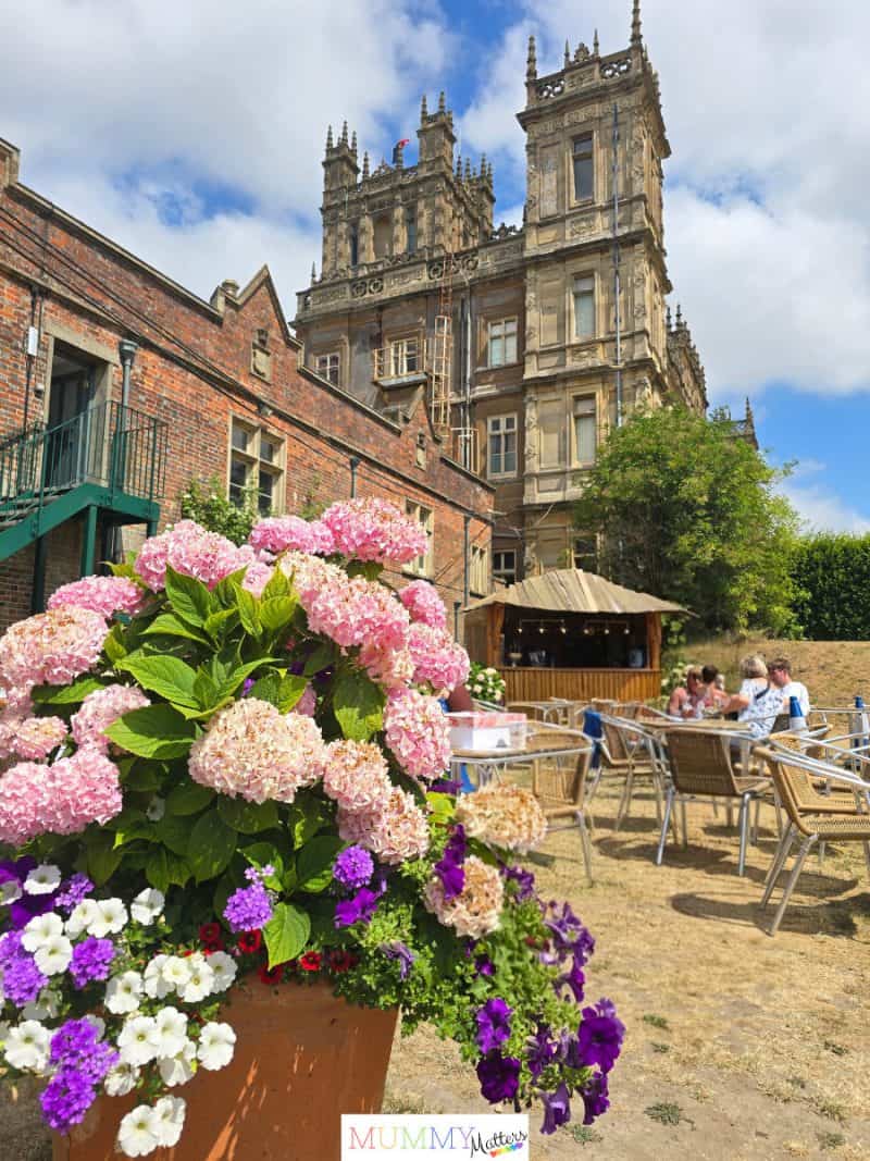 View of Highclere Castle from the rear