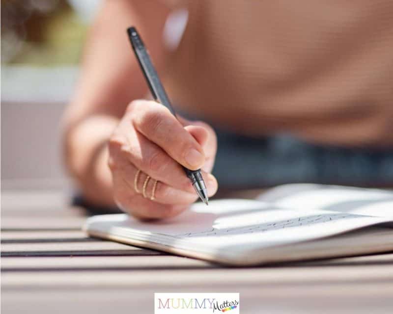 Writing a diary