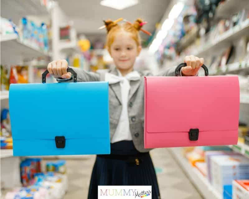 Back to school shopping