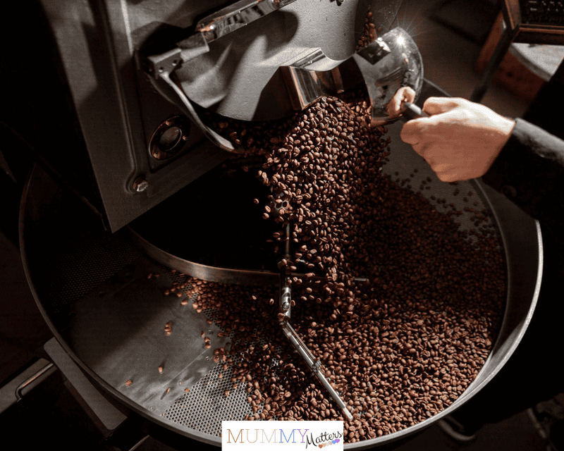 Confident coffee roaster man is checking preparation process