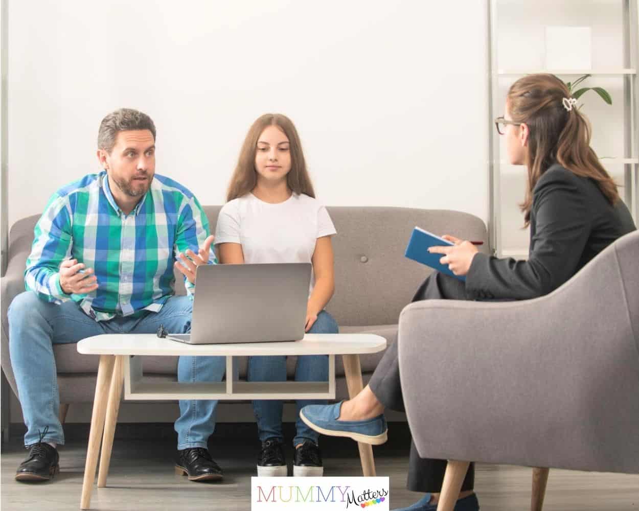 Parent and teacher meeting