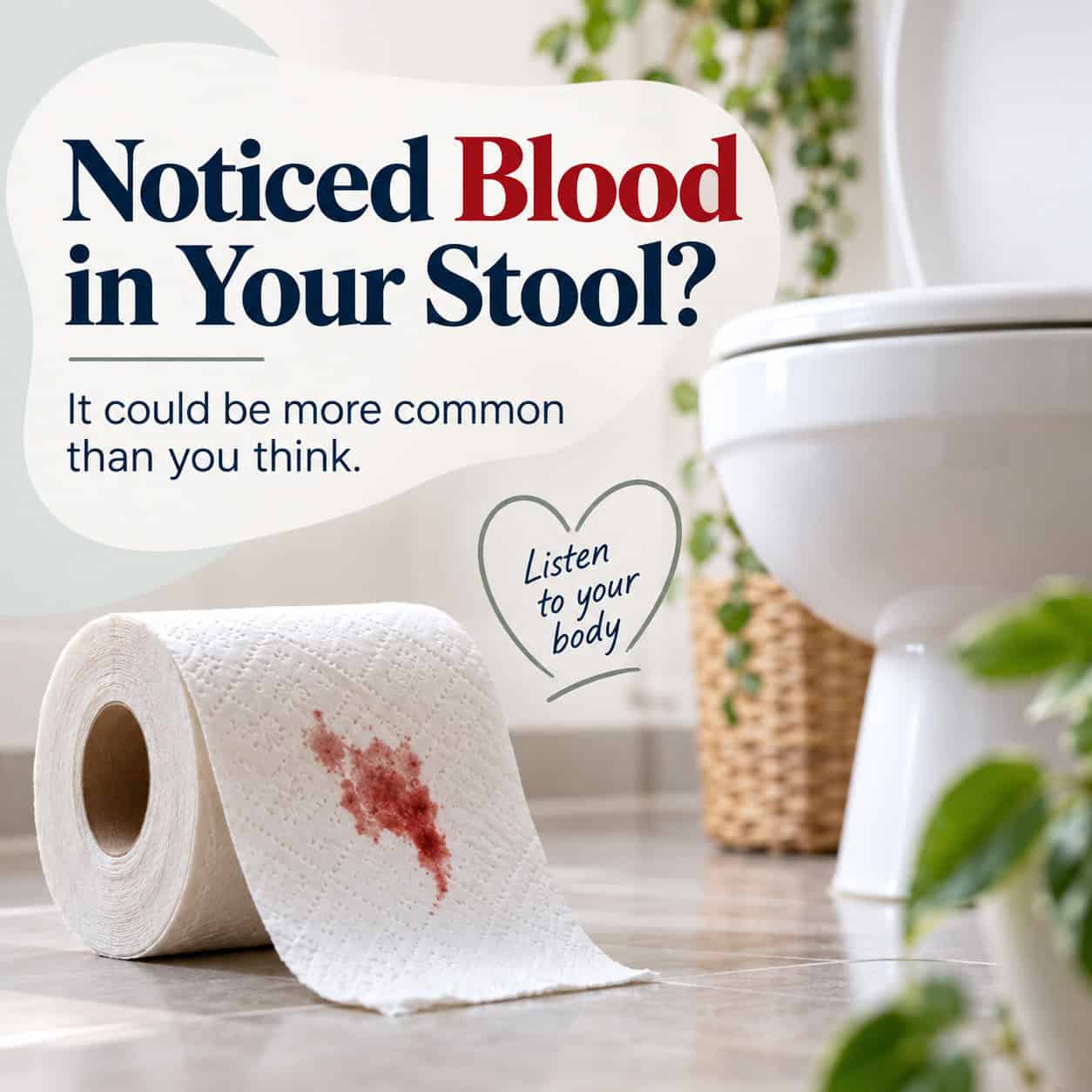What can cause blood in your stool FI