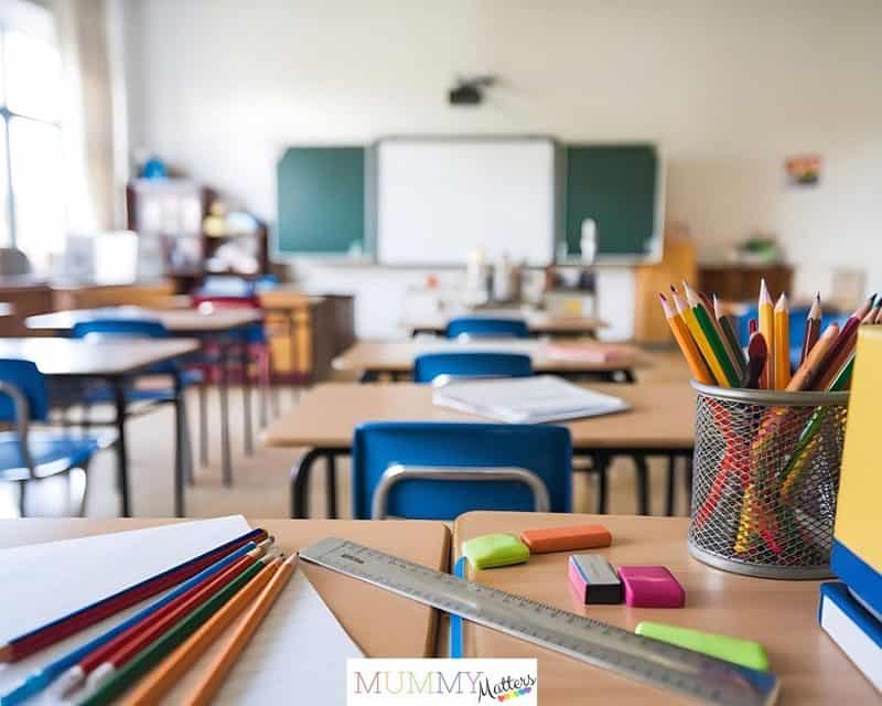 Empty classroom