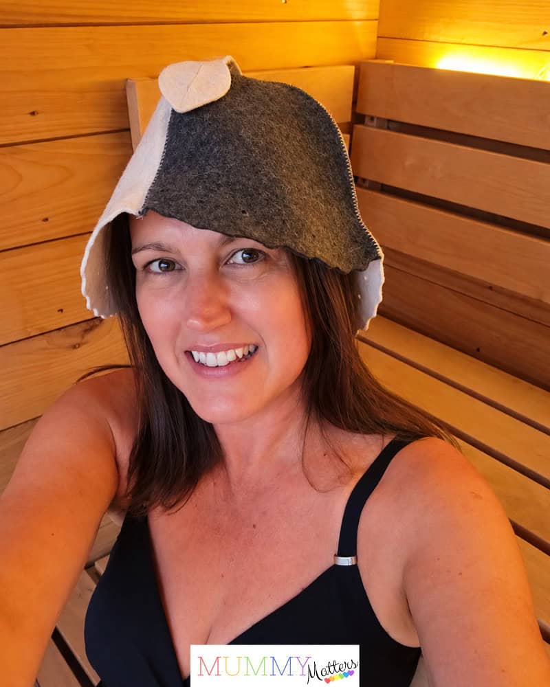 The Steamy Pheasant Sauna Hat Selfie
