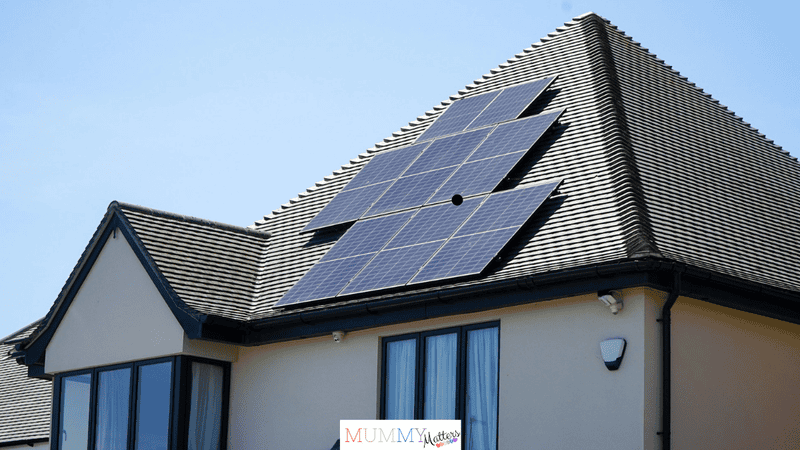 a house with solar panels