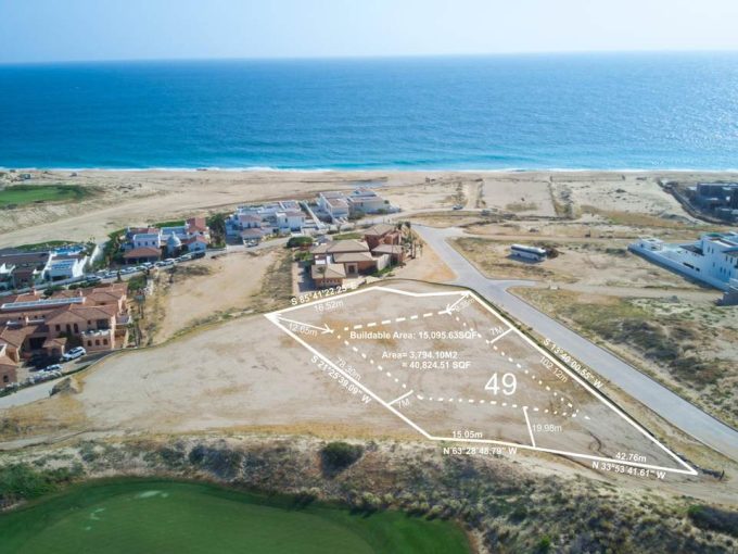 Diama Cabo San Lucas Luxury Real Estate Lot For Sale With Ocean Views And Buildable Area Of 15,095.63 Sqf, Located In A Prime Coastal Neighborhood, Ideal For Custom Beachfront Homes.