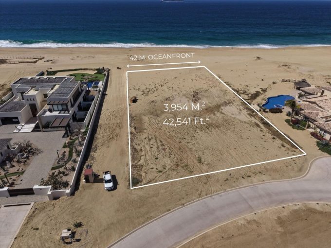 Beach Estates Lot 5, Beach Estates, Diamante: Aerial View Of The Lot With Boundaries