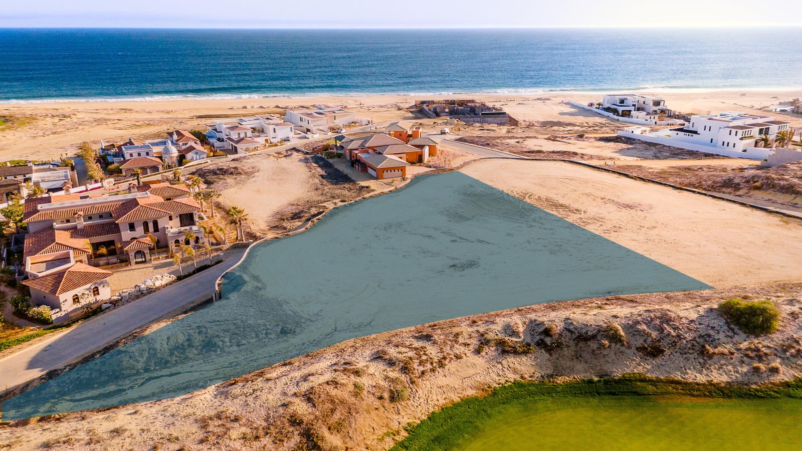 Beach Estates Lot 50, Beach Estates, Diamante: Aerial View Of The Lot By The Golf Course