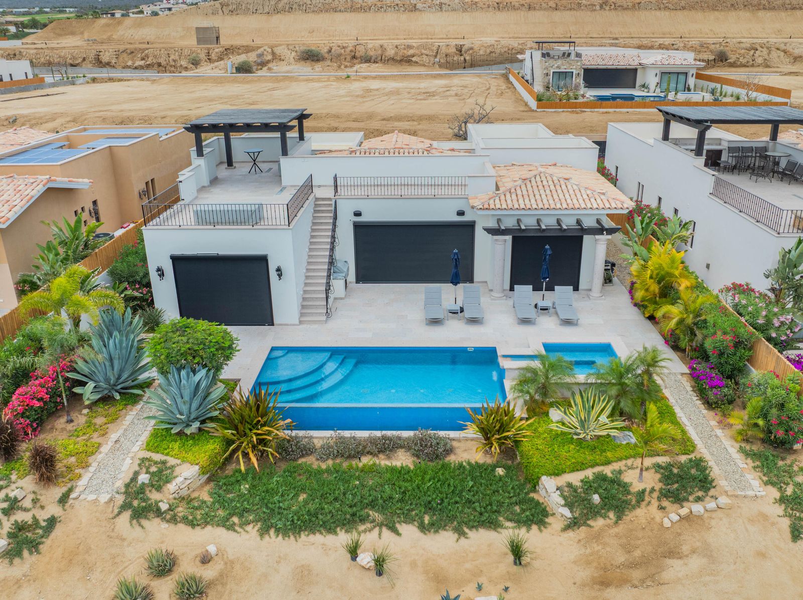 Casita 43, Las Casitas, Diamante: Aerial View Of The Rear Exterior And Pool