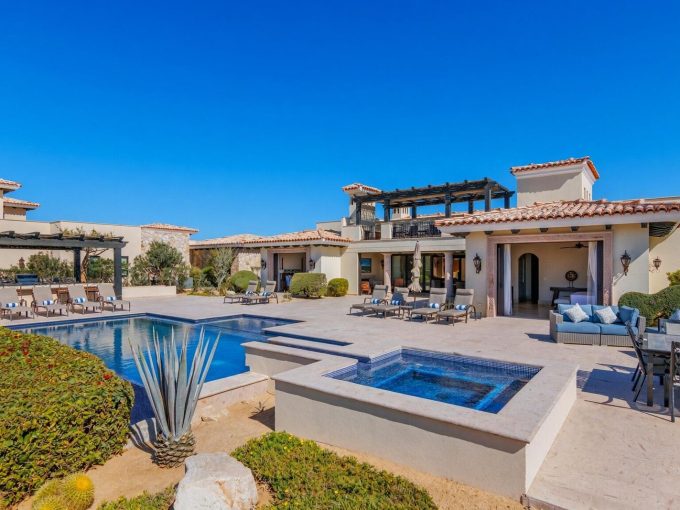 Golf Villa 23, Golf Villas, Diamante: Pool And Rear Exterior
