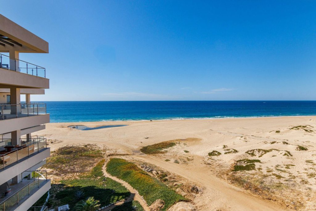 Ocean Club Residences 509, Diamante – Homes For Sale In Diamante Ocean Club Residences 509, Ocean Club Residences, Diamante: Beach View From The Balcony