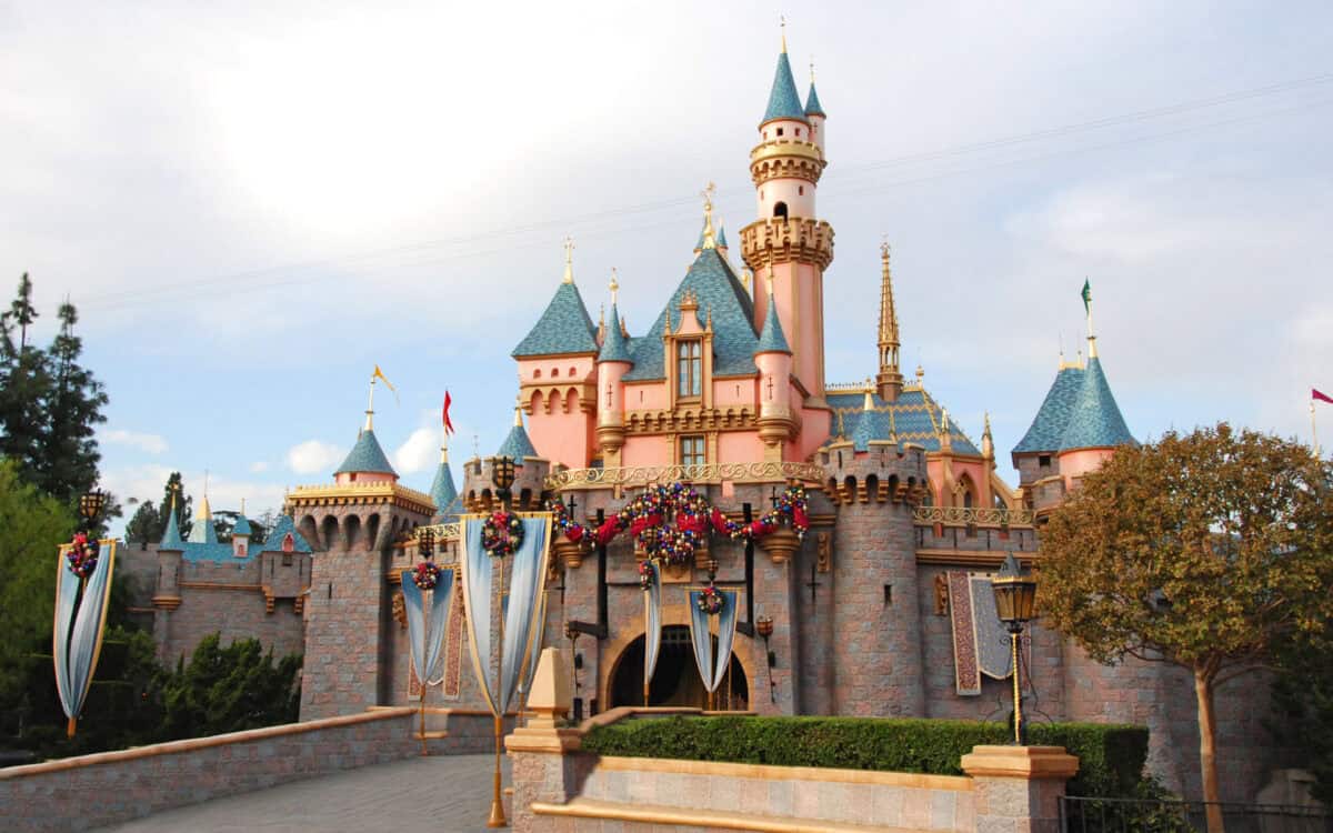 Disneyland's disneyland castle in california.