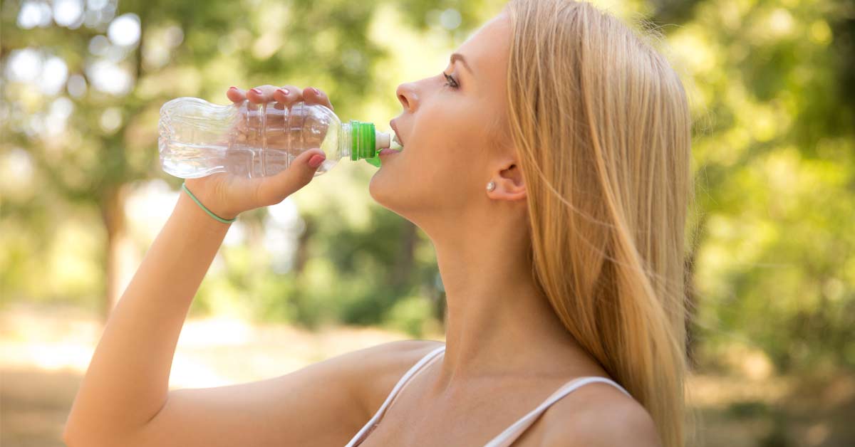 Woman Drinking water