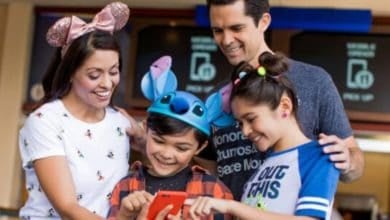 A family at the Walt Disney World Resort