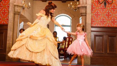 Belle and Guest at Akershus Royal Banquet Hall