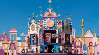 Colorful exterior of "it's a small world"