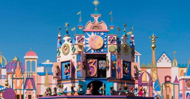 Colorful exterior of "it's a small world"