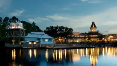 Disney’s Port Orleans Resort at dusk, recently featured in Disney World news.
