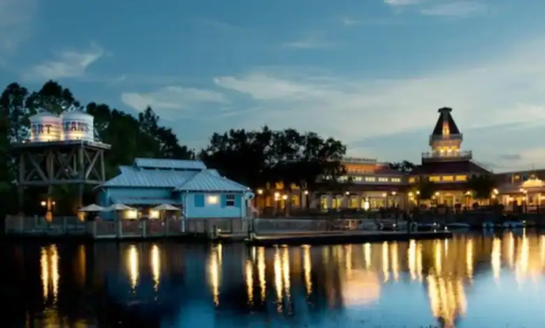 Disney’s Port Orleans Resort at dusk, recently featured in Disney World news.