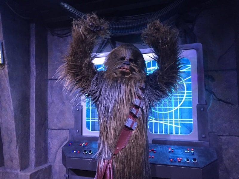 Chewbacca at Star Wars: Launch Bay