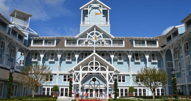 Disney’s Beach Club Resort shines with blue and white charm, holiday décor, and sunny skies for the ultimate Disney getaway.