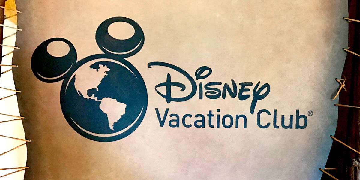 Disney Vacation Club logo with a Mickey-shaped globe and "Disney Vacation Club" text, ideal for Disney fans planning magical getaways.