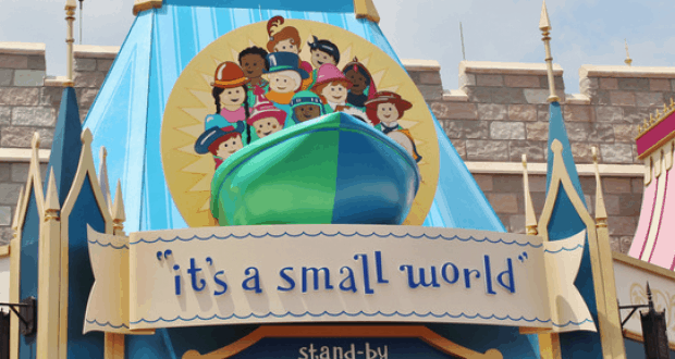 Iconic “it’s a small world” entry with whimsical boats and joyful children, a Disney Parks favorite guests love to revisit.