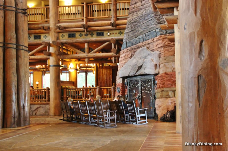 Disney's Wilderness Lodge fireplace