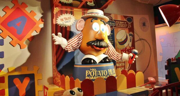 Mr Potato Head on Toy Story Mania!