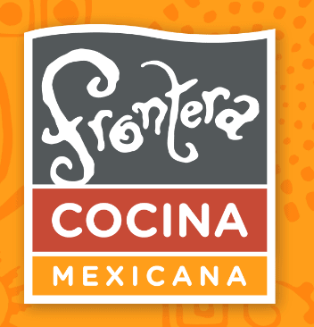 Frontera Cocina Mexicana logo in lively gray, red, and orange—ideal for Cinco de Mayo festivities at Disney Springs.