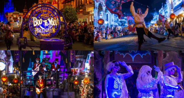Catch the Boo-to-You Parade at Disney World—dazzling costumes, glowing floats, and Halloween magic light up the night!.
